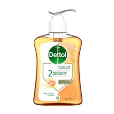 DETTOL ΚΡΕΜΟΣΑΠΟΥΝΟ ΑΝΤΛΙΑ 250ML ΜΕΛΙ & ΒΑΝΙΛΙΑ