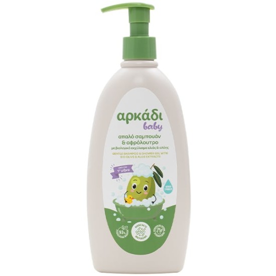 ΑΡΚΑΔΙ BABY SHOWER GEL & BATH CREME  480ML ΕΛΙΑ & ΑΛΟΗ