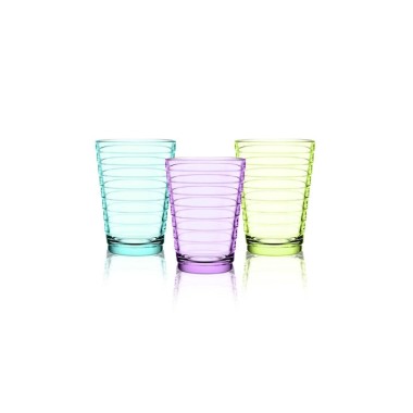 VIOSARP ΠΟΤΗΡΙ ΓΥΑΛΙΝΟ ΝΕΡΟΥ ΧΡΩΜΑΤΙΣΤΟ 3ΤΕΜ 350ml ΣΧΕΔΙΟ ΡΙΓΕ