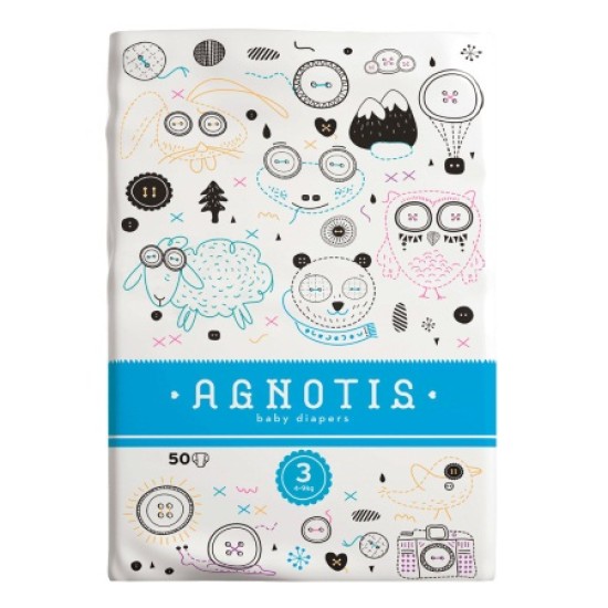 AGNOTIS ΒΡΕΦΙΚΕΣ ΠΑΝΕΣ Ν.3 (4-9kg) 50Τ