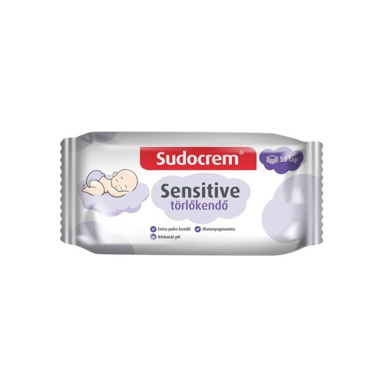 SUDOCREM ΥΓΡΑ ΜΑΝΤΗΛΑΚΙΑ SENSITIVE ΚΑΘΑΡΙΣΜΟΥ ΓΙΑ ΜΩΡΑ 55ΤΕΜ