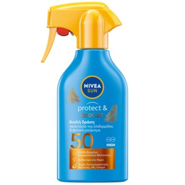 NIVEA SUN (GR) ΑΝΤΗΛΙΑΚΟ ΓΑΛΑΚΤΩΜΑ SPRAY PROTECT & BRONZE FP50 250ml