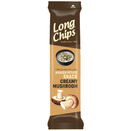 LONG CHIPS ΠΑΤΑΤΑΣ ΓΕΥΣΗ CREAMY MUSHROOM 75GR