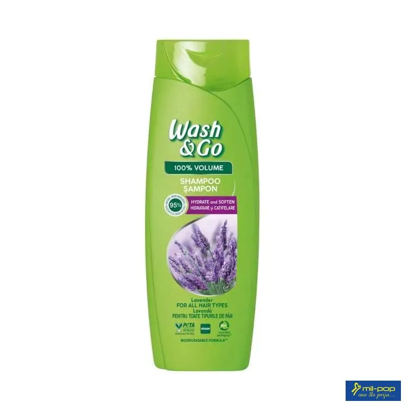 WASH & GO SHAMPOO 180ml LEVANDA
