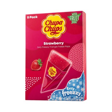 CHUPA CHUPS ΤΡΙΓΩΝΗ ΓΡΑΝΙΤΑ ΦΡΑΟΥΛΑ 8Χ62ml