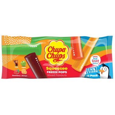 CHUPA CHUPS ΓΡΑΝΙΤΑ ΣΕ SQUEEZEE ΣΑΚΟΥΛΑΚΙ MIX FLAVOURS 12Χ45ml