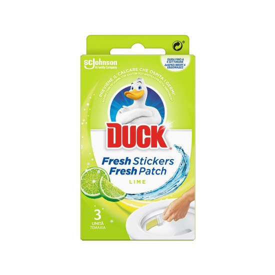 DUCK FRESH STICKERS WC 3X9gr LIME