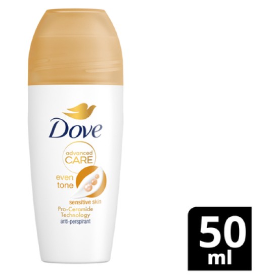 DOVE ROLL ON ADVANCED EVEN TONE SENSITIVE SKIN 50ml