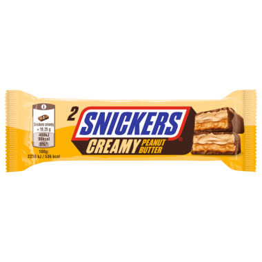 SNICKERS CREAMY PEANUT BUTTER 36.5gr(2X18.25) X24