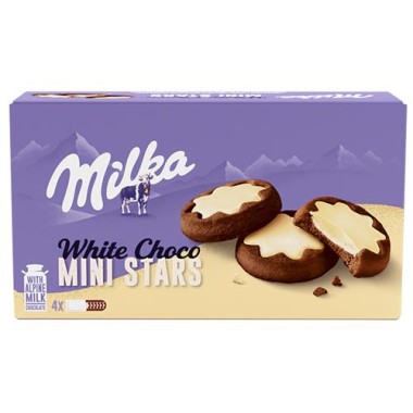 MILKA BISCUITS CHOCO MINIS WHITE 150g