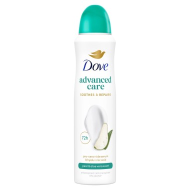 DOVE BODY SPRAY EU 150ml ADVANCE CARE PEAR + ALOE VERA