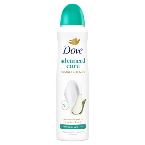DOVE BODY SPRAY EU 150ml ADVANCE CARE PEAR + ALOE VERA