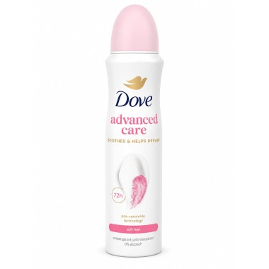 DOVE BODY SPRAY EU 150ml ADVANCE CARE SOFT FEEL / ANTI-TRANSPIRANT