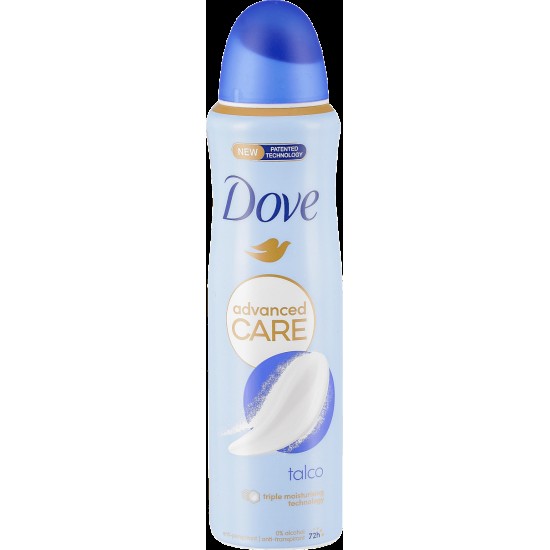 DOVE BODY SPRAY EU 150ml ADVANCE CARE TALCO