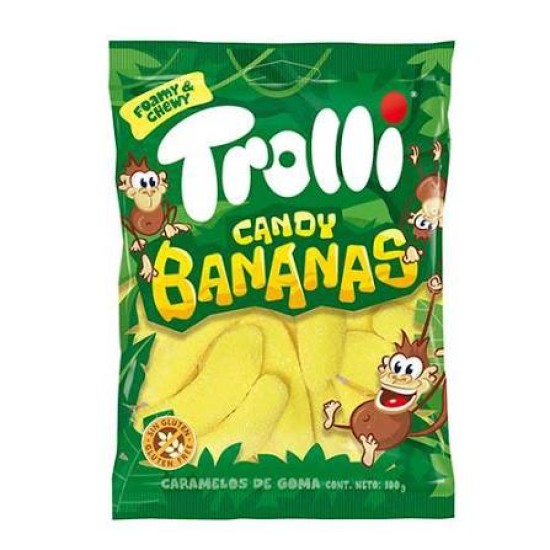 TROLLI ΖΑΧΑΡΩΤΑ 100GR BANANAS