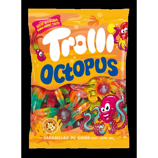 TROLLI ΖΑΧΑΡΩΤΑ 100GR OCTOPUS