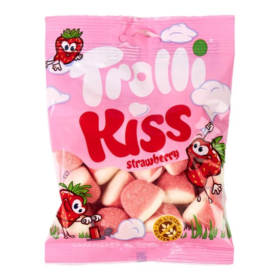 TROLLI ΖΑΧΑΡΩΤΑ 100GR KISS STRAWBERRY