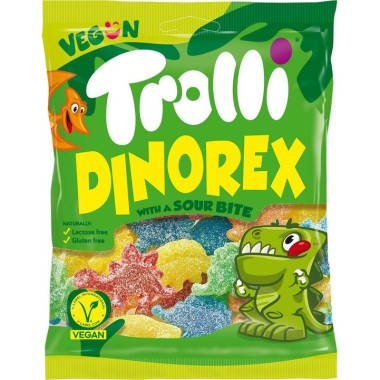 TROLLI ΖΑΧΑΡΩΤΑ 100GR VEGAN DINOREX