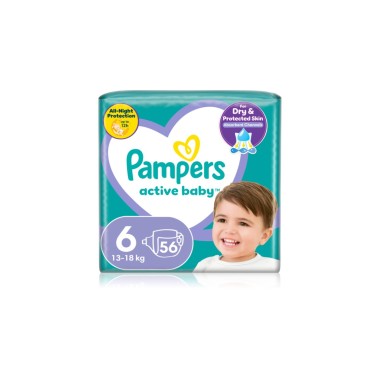 PAMPERS ACTIVE BABY N.6 VP 56T