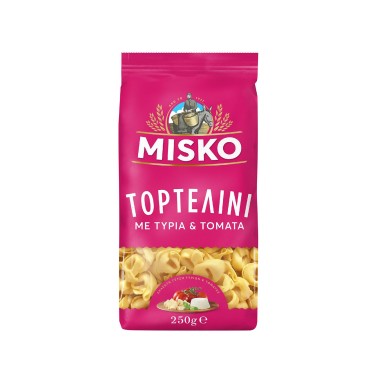 MISKO ΤΟΡΤΕΛΙΝΙ ΜΕ ΤΥΡΙΑ & ΝΤΟΜΑΤΑ 250gr