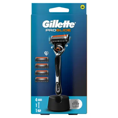 GILLETTE FUSION 5 PROGLIDE ΛΑΒΗ ΞΥΡΙΣΤΙΚΗΣ ΜΗΧΑΝΗΣ & ΒΑΣΗ + 4 ΑΝΤ/ΤΙΚΑ