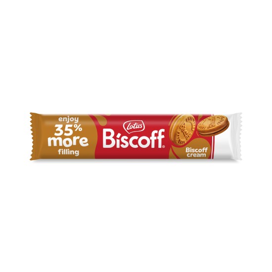 LOTUS BISCOFF ΓΕΜΙΣΤΑ ΜΠΙΣΚΟΤΑ 154GR ΜΕ 35% ΠΕΡΙΣΣΌΤΕΡΗ ΓΕΜΙΣΗ ΚΡΕΜΑ LOTUS
