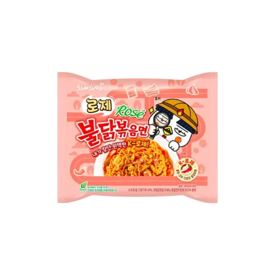 SAMYANG BULDAK RAMEN NOODLES ΜΕ ΓΕΥΣΗ ROSE SPICY RAMEN 130gr