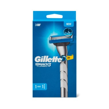 GILLETTE MACH 3 TURBO 3D ΛΑΒΗ ΞΥΡΙΣΤΙΚΗΣ ΜΗΧΑΝΗΣ + 1 ANT/TIKA