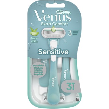 GILLETTE 3 ΞYΡΑΦΑΚΙΑ VENUS SENSTIVE ALOE VERA