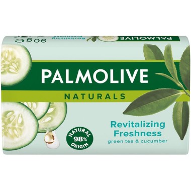 PALMOLIVE ΣΑΠΟΥΝΙ ΠΡΑΣΣΙΝΟ ΤΣΑΙ & ΑΓΓΟΥΡΙ 90gr
