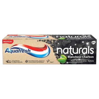 AQUAFRESH 75ml ΟΔΟΝΤΟΚΡΕΜΑ NATURALS CHARCOAL WHITENING