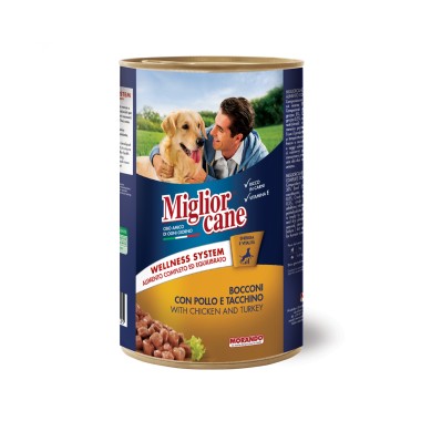 MORANDO MIGLIOR DOG ΚΟΝΣΕΡΒΑ 1250gr ΜΕ ΚΟΤΟΠΟΥΛΟ ΚΑΙ ΓΑΛΟΠΟΥΛΑ