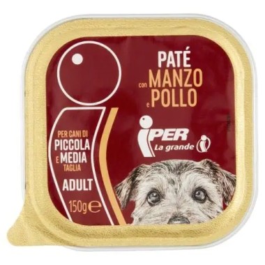 IPER PATE DOG 150gr ΒΟΔΙΝΟ & ΚΟΤΟΠΟΥΛΟ
