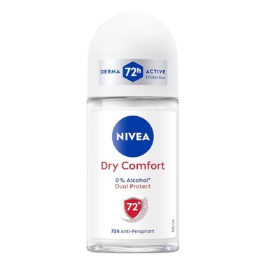 NIVEA ROLL ON 50ml DRY COMFORT 0% ALCOHOL