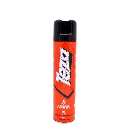 TEZA SPRAY 400ml ΓΙΑ ΚΑΤΣΑΡΙΔΕΣ+ΜΥΡΜΗΓΚΙΑ KOKKINO