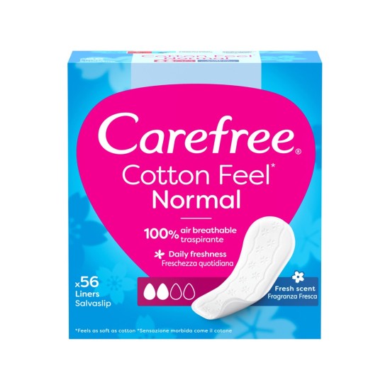 CAREFREE COTTON FEEL FRESH SENSE NORMAL 56 ΣΕΡΒ/ΑΚΙΑ