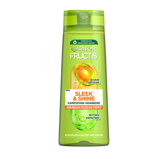 FRUCTIS SHAMPOO 400ML SLEEK&SHINE ΓΙΑ ΞΗΡΑ ΜΑΛΛΙΑ (ARGAN)