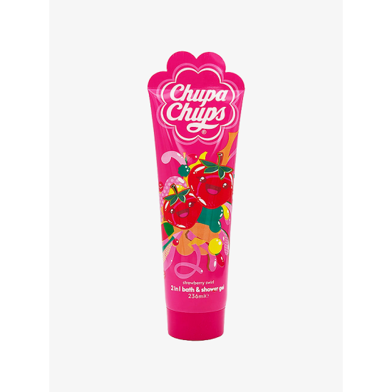 CHUPA CHUPS SHOWER GEL & BATH CREME  236ML STRAWBERRY SWIRL