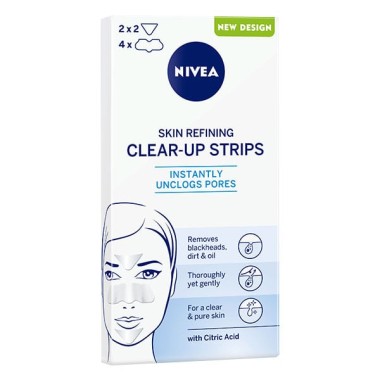 NIVEA CLEAR UP STRIPS ΤΑΙΝΙΕΣ ΚΑΘΑΡΙΣΜΟΥ ΜΑΥΡΩΝ ΠΟΡΩΝ (6ΤΕΜ)