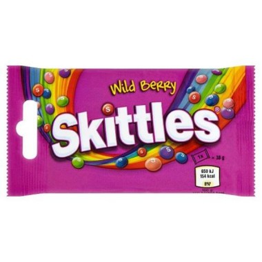 SKITTLES 38GR WILD BERRY(ΜΩΒ) X14τεμ