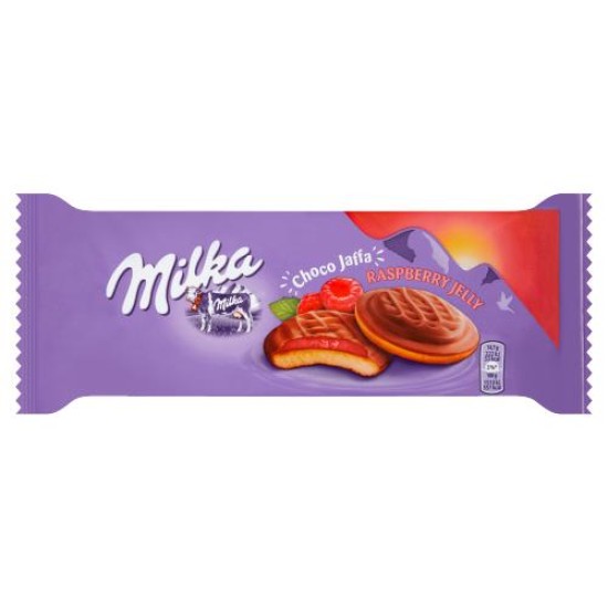 MILKA BISCUITS JAFFA RASBERRY 147g