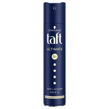 TAFT ΛΑΚ SPRAY 250ML ULTIMATE No5+ ULTIMATE HOLD+CRYSTAL SHINE