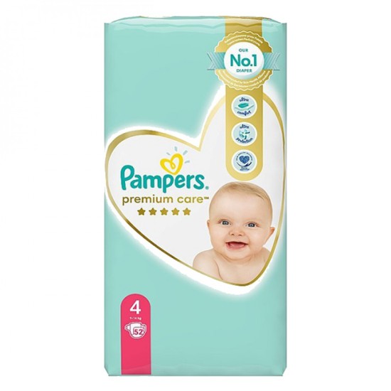 PAMPERS PREMIUM CARE ΠΑΝΕΣ No4 52TEM 9-14K