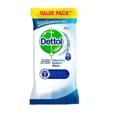 DETTOL ΥΓΡΑ ΜΑΝΤΗΛΑΚΙΑ 72wipes SURFACE