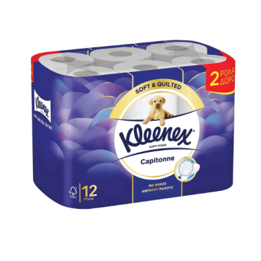 KLEENEX ΧΑΡΤΙ ΥΓΕΙΑΣ ΚΑΠΙΤΟΝΕ 74.3GR 2ΦΥΛΛΟ (12ΡΟΛΑ)