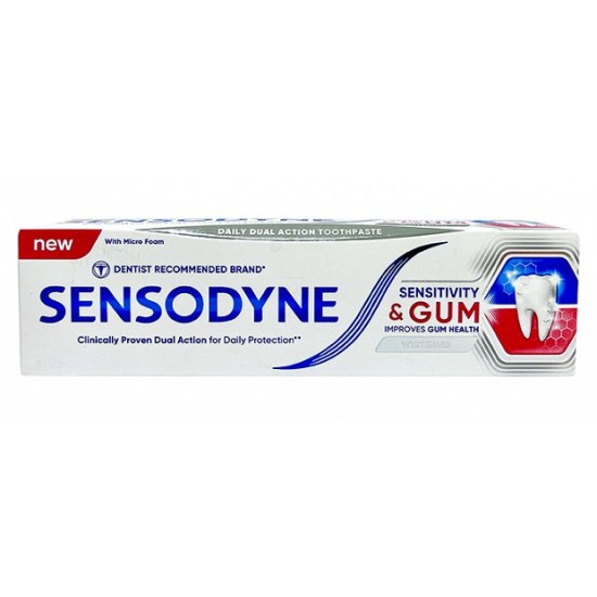 SENSODYNE 75ml SENSITIVE & GUM WHITENING