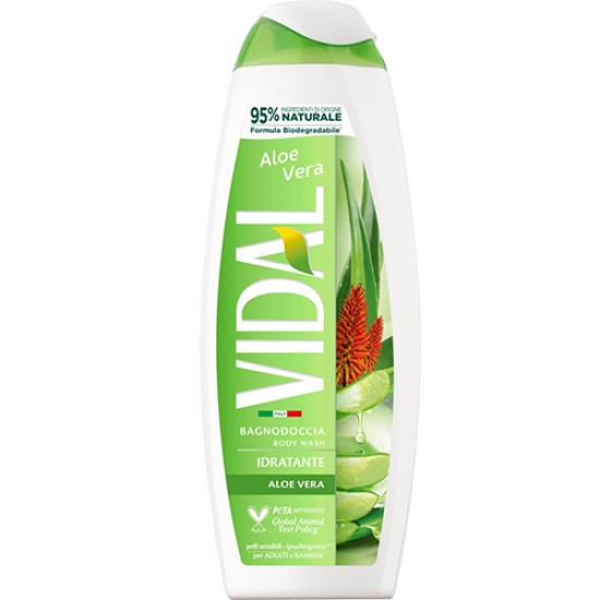 VIDAL ΑΦΡΟΛΟΥΤΡΟ 500ml ALOE VERA (ΑΣΠΡΟ)