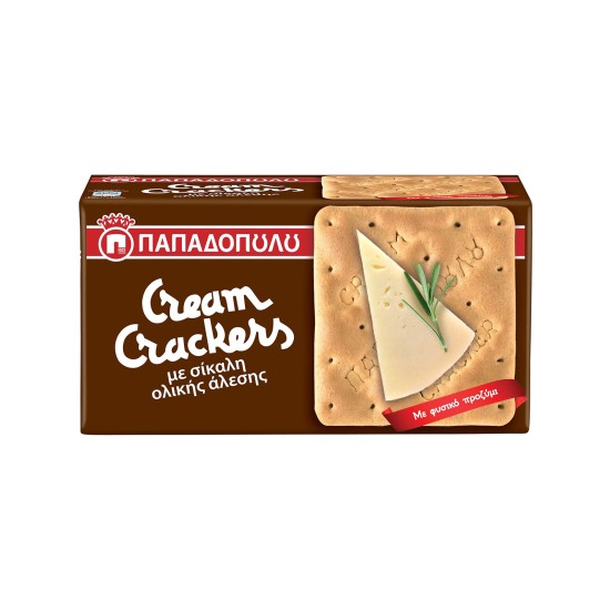 ΠΑΠΑΔΟΠΟΥΛΟΥ CREAM CRACKERS ΟΛΙΚΗΣ ΑΛΕΣΗΣ 175GR