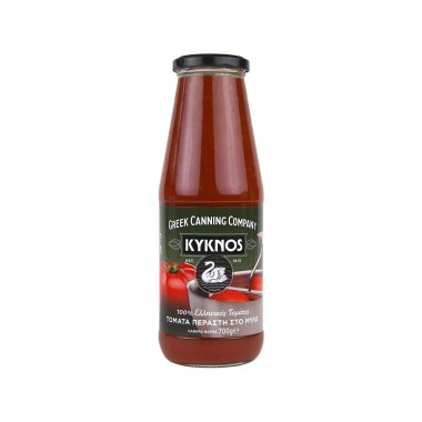 KYKNOS 700gr ΤΟΜΑΤΑ ΠΕΡΑΣΤΗ ΣΤΟ ΜΥΛΟ (ΓΥΑΛΙΝΟ)