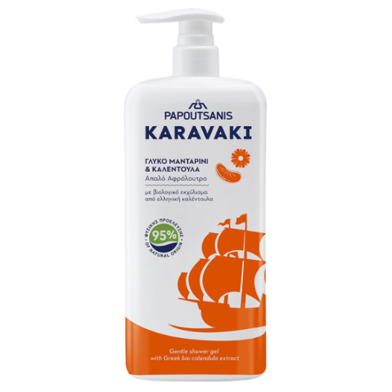 ΠΑΠΟΥΤΣΑΝΗΣ KARAVAKI ΑΦΡΟΛΟΥΤΡΟ ΑΝΤΛΙΑ 750ml ΜΑΝΤΑΡΙΝΙ&ΚΑΛΕΝΤΟΥΛΑ